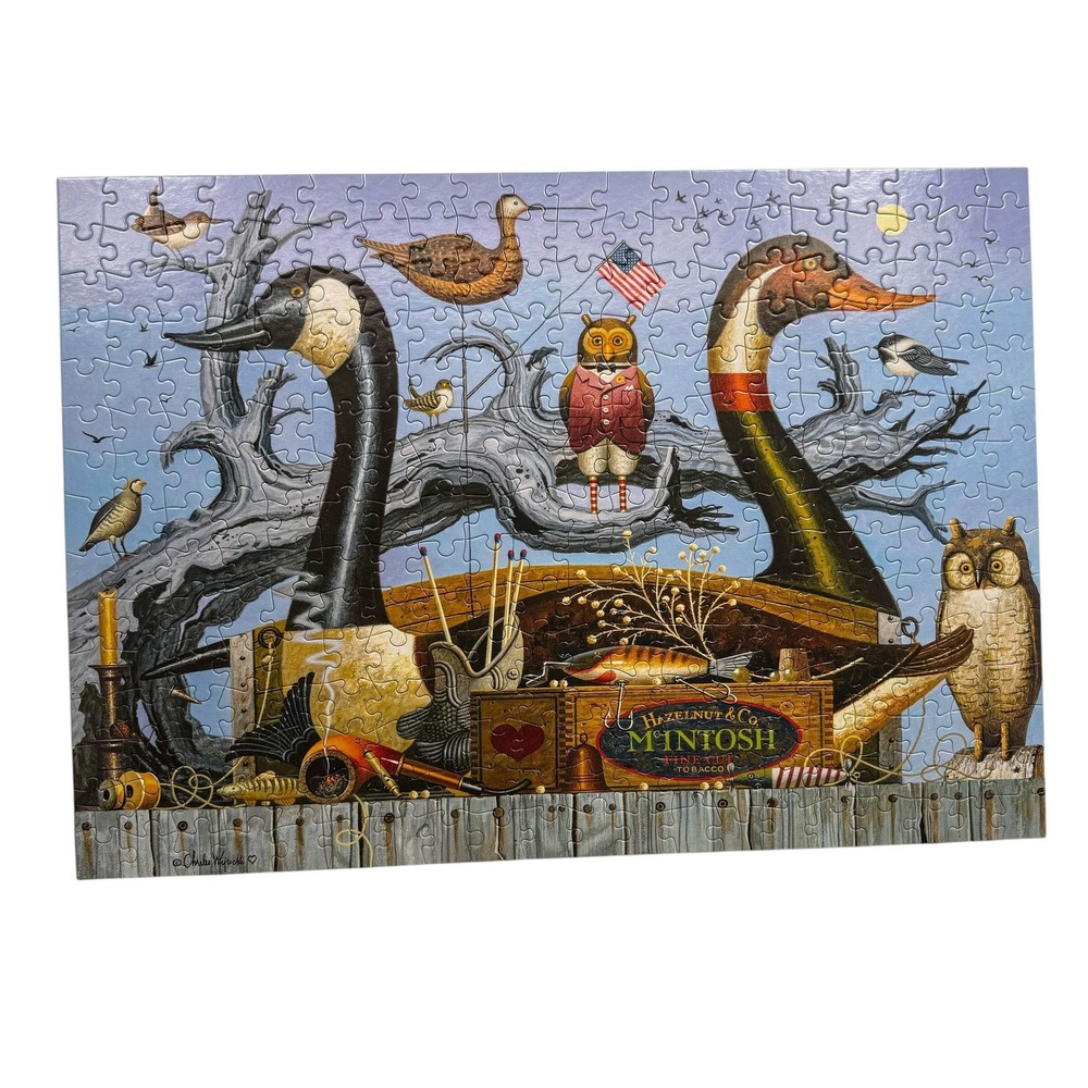 Buffalo Games Charles Wysocki Hunters Lures 300 Large Pcs Jigsaw Puzzle Complete